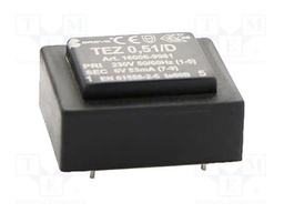 Transformer: encapsulated; 0.51VA; 230VAC; 6V; PCB; IP00; 44g; TEZ