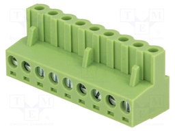 Pluggable terminal block; 5.08mm; ways: 9; straight; plug; female
