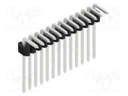 Connector: pin strips; pin header; male; PIN: 13; 1.27mm; THT; 1x13