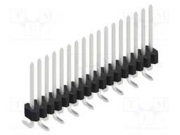 Connector: pin strips; pin header; male; PIN: 17; 1.27mm; SMT; 1x17