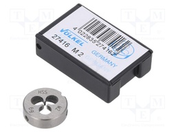 Threading die; HSS; M2; 0.4; Ø: 16mm; Thk: 5mm; Conform to: DIN 223