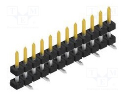 Connector: pin strips; pin header; male; PIN: 12; 2mm; SMT; 1x12