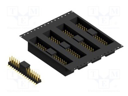 Connector: pin strips; pin header; male; PIN: 32; 2.54mm; SMT; 2x16