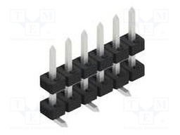 Connector: pin strips; pin header; male; PIN: 6; 2mm; SMT; 1x6; 100V