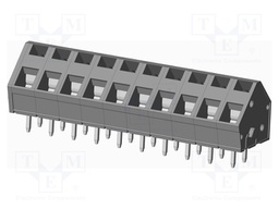 Connector: PCB terminal block; terminal; angled 45°; on PCBs