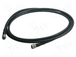 Cable; 3m; N male,both sides; PE; black; straight; -40÷85°C; 50Ω