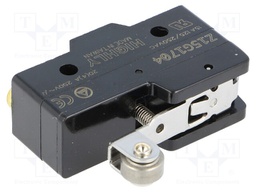 Microswitch SNAP ACTION; with lever (with roller); SPDT; Pos: 2