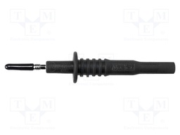 Test probe; 10A; 1kV; black; Tip diameter: 2mm; Overall len: 83mm