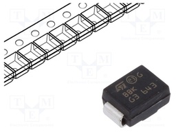 Diode: transil; 600W; 30.4V; 14.9A; bidirectional; SMB