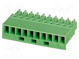 PCB connector, nominal cross section: 1 mm2, color: green, n