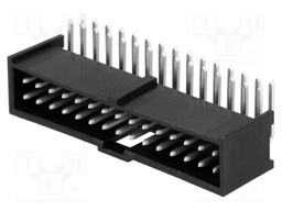 Socket; IDC; male; PIN: 30; angled 90°; THT; tinned; 2.54mm