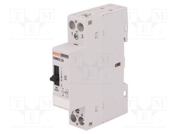Contactor: 2-pole installation; NO x2; 24VAC; 24VDC; 32A; DIN