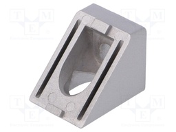 Angle bracket; for profiles; Width of the groove: 8mm; W: 30mm