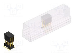 Connector: pin strips; pin header; male; PIN: 8; 2.54mm; SMT; 2x4