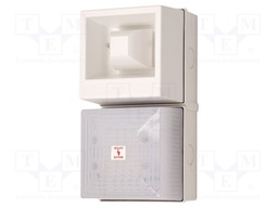 Signaller: lighting-sound; 230VAC; siren,flashing light; LED