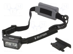 Torch: LED headtorch; 20h; 20lm,100lm,200lm,400lm; black-grey