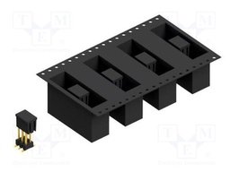 Connector: pin strips; pin header; male; PIN: 6; 2.54mm; SMT; 2x3