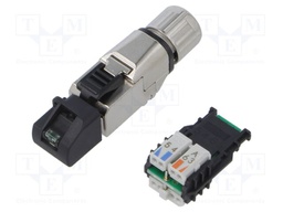 Connector: RJ45; plug; PIN: 8; Cat: 6a; shielded; Layout: 8p8c; IDC