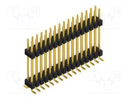 Connector: pin strips; pin header; male; PIN: 32; 2.54mm; SMT; 2x16