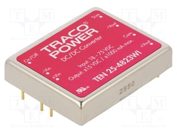 Converter: DC/DC; 25W; Uin: 18÷75V; Uout: 15VDC; Uout2: -15VDC; 56g