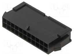 MicroFit 3.0 Plug DR PnlMnt 22Ckt