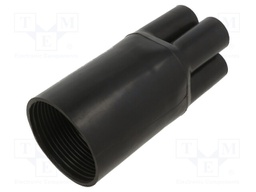 Cable breakout; 55/20mm; black; Diam.after shrinking: 20/6mm; AK