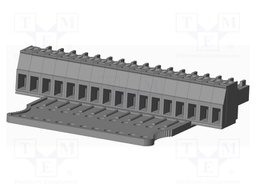 Connector: pluggable terminal block; plug; female; straight; grey