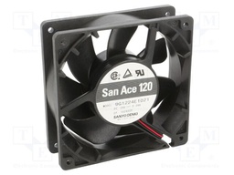 Fan: DC; axial; 24VDC; 120x120x38mm; 200.4m3/h; 46dBA; ball bearing
