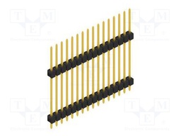 Connector: pin strips; pin header; male; PIN: 16; 2.54mm; THT; 1x16