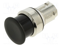 Switch: push-button; Stabl.pos: 1; 22mm; black; Illumin: none; IP67