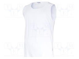 Sleeveless t-shirt; Size: XXXL; white; 160g/m2
