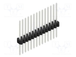 Connector: pin strips; pin header; male; PIN: 14; 1.27mm; THT; 1x14