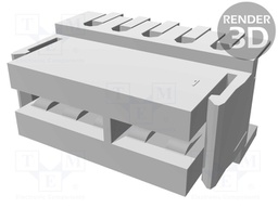 Plug; card edge; female; PIN: 5; angled 90°; IDC; tinned; 2A; 2.5mm