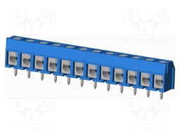 Connector: PCB terminal block; terminal; Plating: tinned; on PCBs