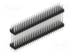 Connector: pin strips; pin header; male; PIN: 56; 1.27mm; THT; 2x28