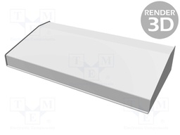 Enclosure: desktop; 1456; X: 432mm; Y: 211mm; Z: 76mm; aluminium; blue