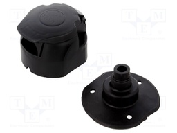 Connector: automotive; socket; PIN: 7; nickel plated; 12VDC; brass