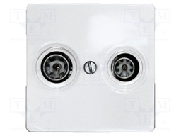 Cover; TV/RF sockets,intelligent house; E-Design55; Sockets: 2