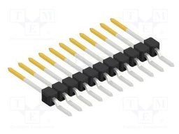 Connector: pin strips; pin header; male; PIN: 11; 2.54mm; SMT; 1x11
