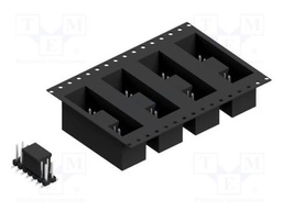 Connector: pin strips; pin header; male; PIN: 14; 2.54mm; SMT; 2x7