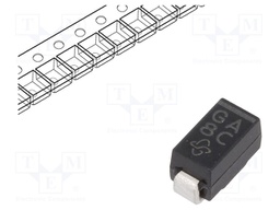 Diode: rectifying; SMD; 50V; 1A; Package: reel,tape; DO214BA