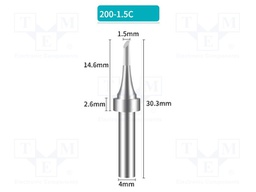 Tip; hoof; 1.5mm; for soldering station; BK3500