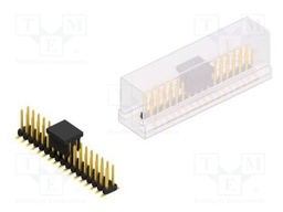Connector: pin strips; pin header; male; PIN: 34; 2mm; SMT; 2x17