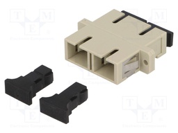 Connector: fiber optic; socket,coupler; multi mode duplex (MM)