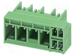 PCB hybrid header, nominal cross section: 6 mm?, color: gree