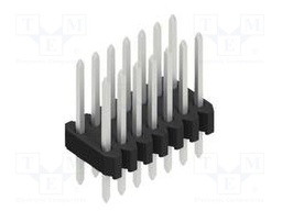 Connector: pin strips; pin header; male; PIN: 14; 1.27mm; THT; 2x7
