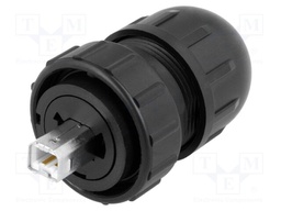 Plug; USB B; Data-Con-X; for cable; straight; USB 2.0; IP67,IP68