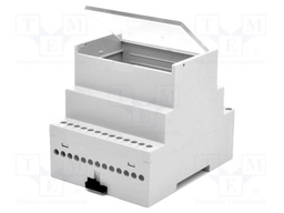Enclosure: for DIN rail mounting; No.of mod: 4