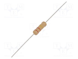 Resistor: carbon film; THT; 220kΩ; 2W; ±5%; Ø5x15mm; axial