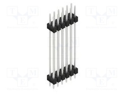 Connector: pin strips; pin header; male; PIN: 12; 2.54mm; THT; 2x6